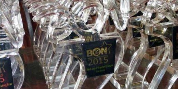The 2015 BON Award plaques.