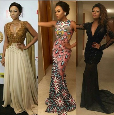 Bonang Matheba slayed in 3 different outfits at The Future Africa Awards. Photo: Various