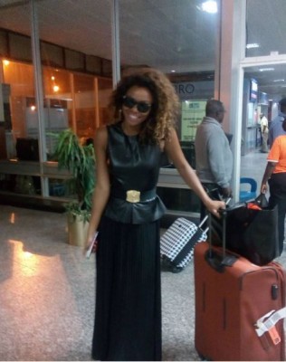 Bonang Matheba in Nigeria
