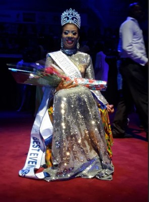 Collete Nwadike is the first black Exquisite Face of the Universe. Photo: Aurora