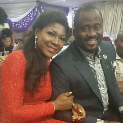 Susan Peters and Desmond Elliot at the Spotlight Awards last night. Photo: Susan Peters/Instagram