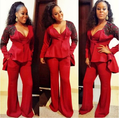 Emma Nyra is stunning in red as she steps out for MMR 2015. Photo: Emma Nyra/Instagram