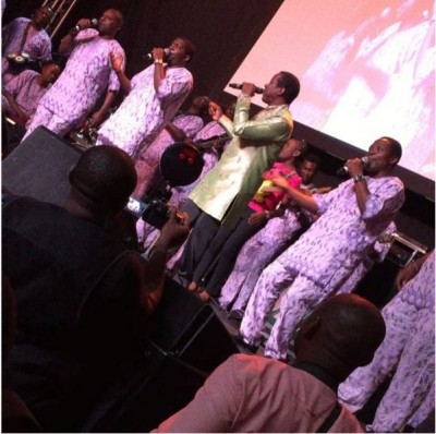 King Sunny Ade and his band thrilling at 'Fifty' premiere. Photo: Instagram
