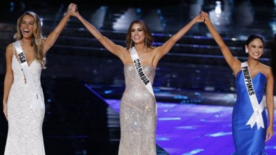 Miss Colombia was initially announced Miss Universe before it was confirmed to be a mistake. Photo: Fox