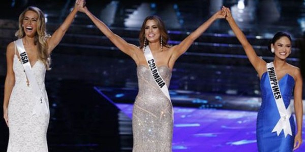 Miss Colombia was initially announced Miss Universe before it was confirmed to be a mistake. Photo: Fox