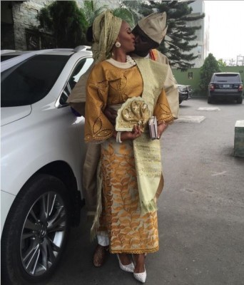 Olaide Olaogun and her hubby tie the knot in Lagos. Photo: Klala Photography
