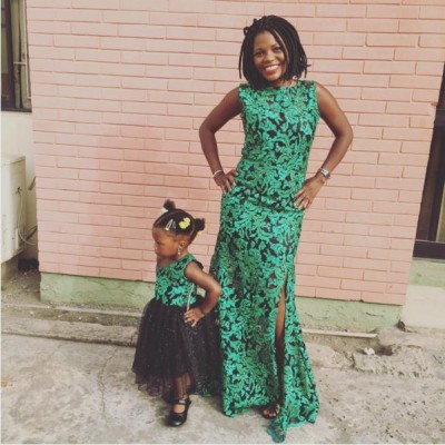 Seun Kuti's baby mama and daughter