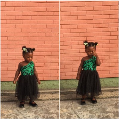 Seun Kuti's baby mama and daughter2