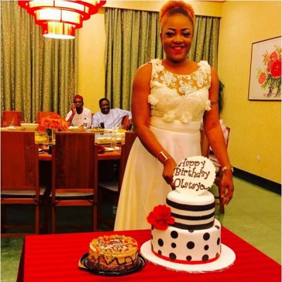 Sotayo hosted friends to a birthday dinner/new office opening yesterday in Lagos. Photo: Iyabo Ojo