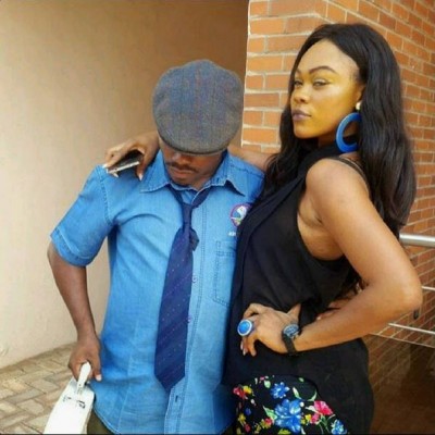 Bishop Imeh and Daniella Okeke on set of 'The Boss is mine'. Photo: Instagram