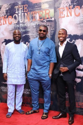 Don Jazzy turns up for 'The Encounter' premiere alongside other celebs. Photo: Filed