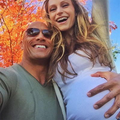 The Rock and his girlfriend have welcomed a baby girl. Photo: E!