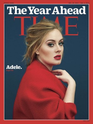 Adele makes the cover of Time Magazine where she opens up about her success and personal life. Photo: Time