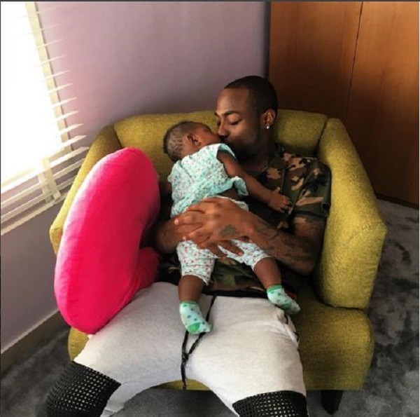 Davido and his daughter Imade. Photo: Davido/ Instagram