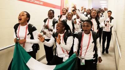 Super Falcons are now ranked 37th in the world. Photo: Filed