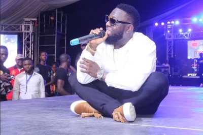 Timaya perfoming at the iConcur concert. Photo: Grafton Ent