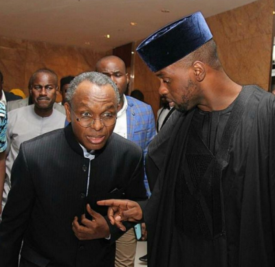 Nasir El Rufai and Adebola Williams at 'The Future Awards Africa.