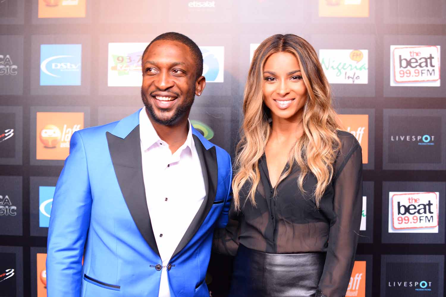 Darey and US singer Ciara attend his 'Love Like A Movie 3' concert in Lagos. Photo: NET