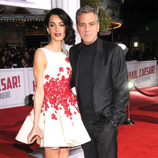 George and Amal Clooney have a rule which means they will never spend more than a week apart from each other. Photo; BANG