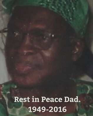 His late Dad, Ignesious Ayo Falope