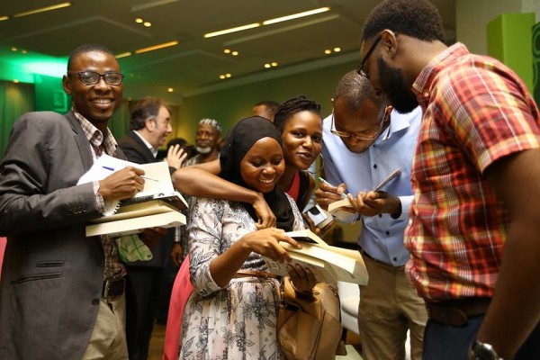 @TillyTillie with friends at etisalat prize awards book reading