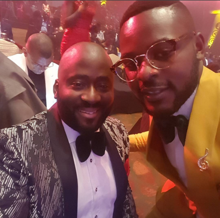 Nollywood actor Desmond Elliot and Falz at the 2016 AMVCAs.