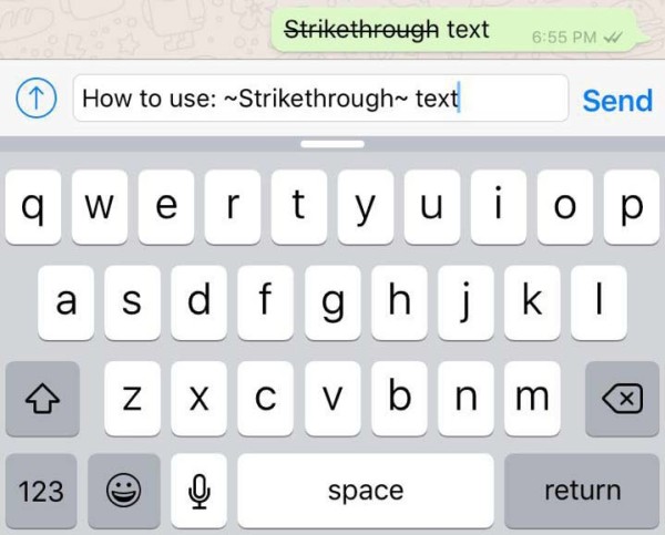 How to use bold, italics and strikethrough text on WhatsApp (5)