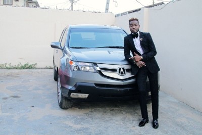 Rayce and his brand new Acura MDX SUV.
