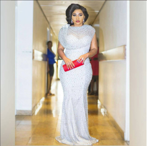 Mercy Aigbe's outfit to the AMVCAs.