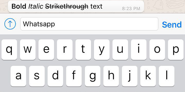 Whatsapp font format