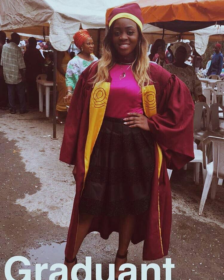 Toby Grey has joined other graduands at Unilag's 2016 convocation ceremony. Photo: Instagram