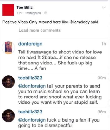 teebillz slams fan