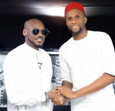 2face Idibia and Chimaobi Anyaso, NYPF Regional Chairman.