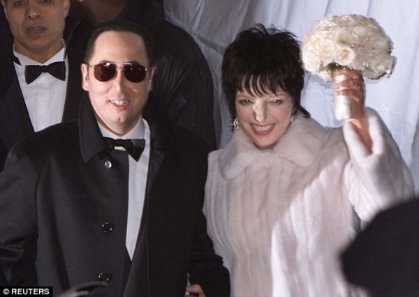 David Gest and Liza Minelli on their wedding day.