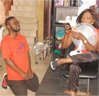 Falz and Funke Akindele in Jenifa's Diary.