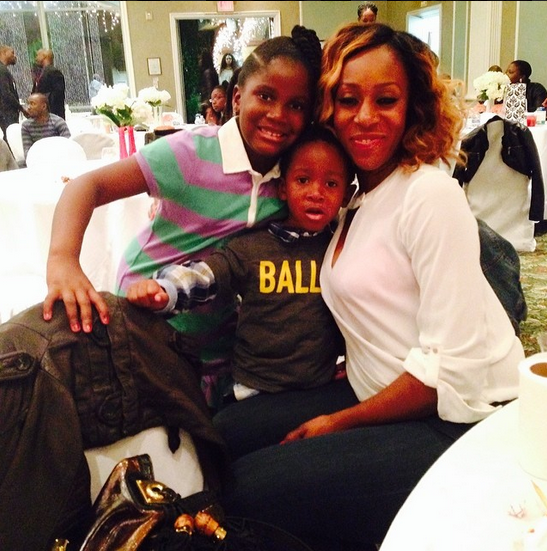 Teebillz babymama and his two other kids.