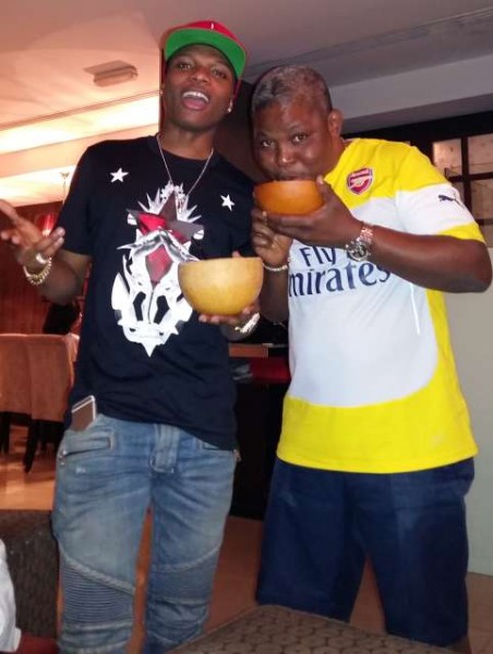 Wizkid and his manager, Sunday Are