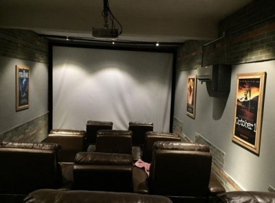 Kunle Afolayan's private home cinema.