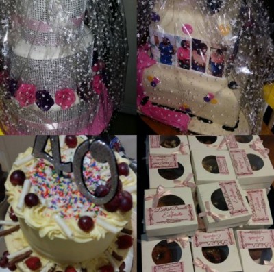 Her birthday cakes