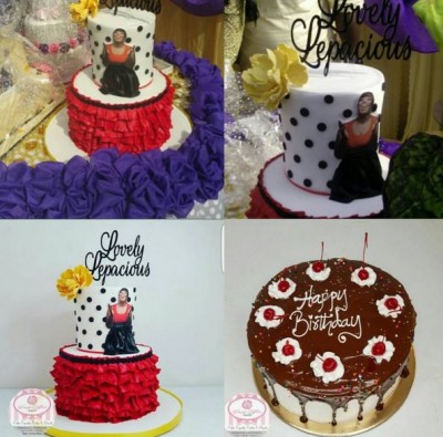 Her birthday cakes