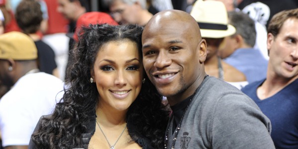 Floyd Mayweather and fiancee Shantel Jackson