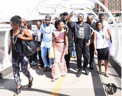 Don Jazzy and crew arriving Zimbabwe
