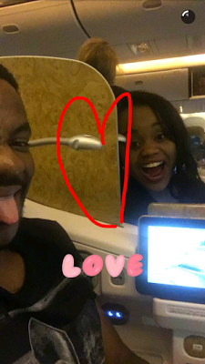 Ebuka and Cynthia goof around