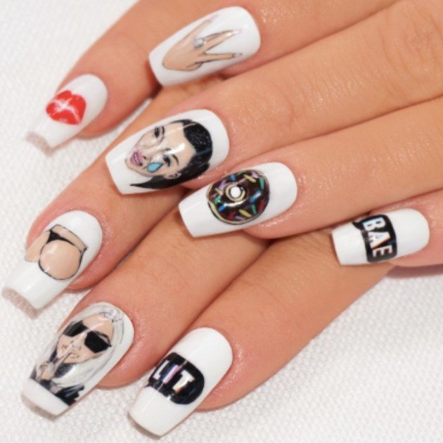 Kimoji manicure. Photo: Kim App
