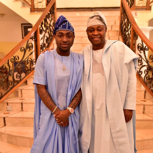 Davido and his billionaire dad in all shades of richness