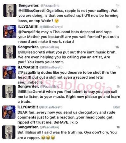 Illygatti's epic battle with a critic yesterday, May 8