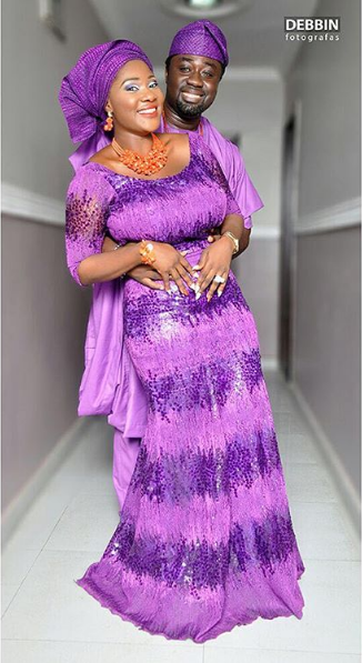 Mercy and Prince Odi in warm embrace