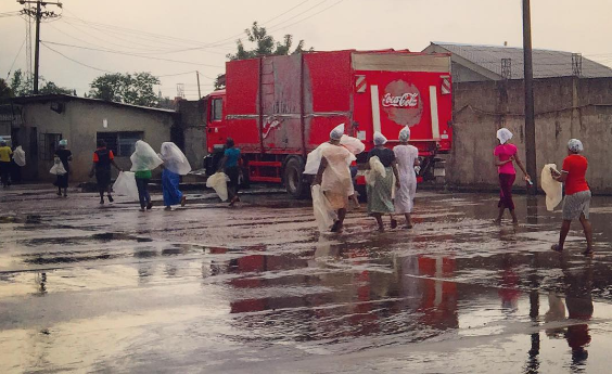 @Tedinnga once said: ‘When it rain, people would wear the nylon bag and shower cap as their raincoat. Especially for woman, don't let their wigs touch the rain, because rainwater would damage it.’ Photo: IG