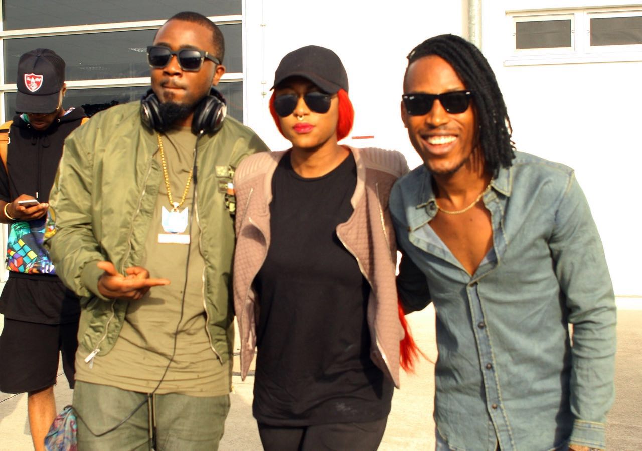 Ice Prince, Cynthia Morgan and Mr 2kay at his concert.