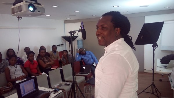 Steve Babaeko at the last edition of Story Story master class.